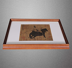 青白江书画装裱配框服务案例