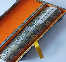 青白江书画装裱案例